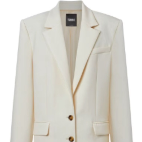 Pernille Teisbaek x Mango Oversized Cream Blazer Small NWT - Picture 3 of 6